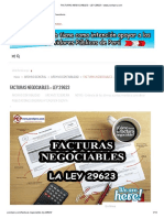 FACTURAS NEGOCIABLES – LEY 29623 – www.porelperu.com