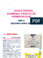 Tematica Examen Practic Farmacologie AMG 2019