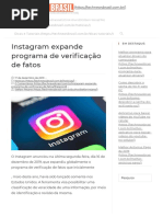 Instagram expande programa de verificação de fatos