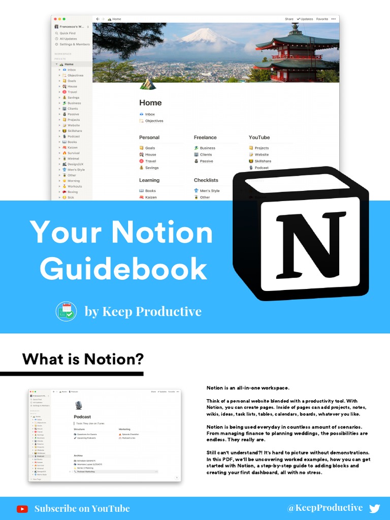 The Unofficial Notion PDF - Free Guide & Workbook for Beginners.pdf ...