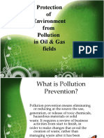 Protection of Environment From Pollution in Oil & Gas Fields