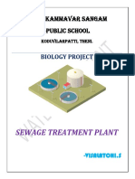 Biology Project On Sewage Treatment Plant