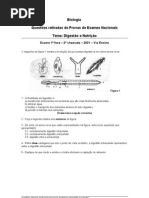 Questões - Digestão e Nutrição
