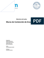 Muros de contención de gravedad: tipos y diseño