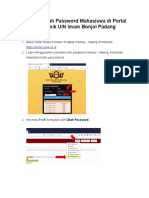 Tutorial Reset Password Mahasiswa PDF