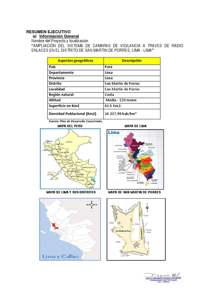Mapa de San Martín de Porres, Lima | PDF | Lima | Presupuesto