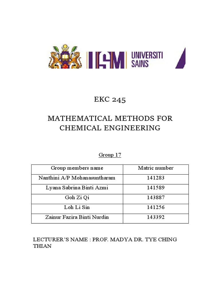 Mathematical Methods in Chemical Engineering | PDF | Mathematical ...