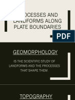 Processes and Landforms Along Plate Boundaries