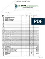 Materials List 1