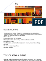 Retail Auditing & Advertising Research Methods