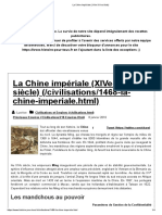 La Chine Impériale (XIVe-XIXe Siècle)