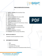 informe de Orientacion vocacional