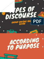 Types of Discourse