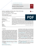 Land use regulations and the value of land and housing An intra-metropolitan analysis-2014