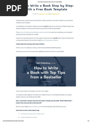 How to Write a Book Step by Step_ With a Free Book Template
