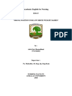 Tugas Essay Academic English For Nursing (Adek Suci Ramadhani, 1711316012)