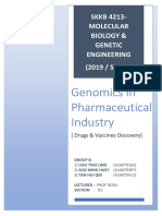 Genomics in Pharmaceutical Industry-GROUP 8 PDF