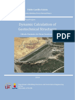 Dynamic Calculation of Geothecnical Structures