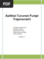 Aplikasi Turunan Fungsi Trigonometri Lengkap