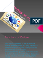 Functions of Culture