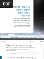 How To Prepare A Manuscript For International Journals