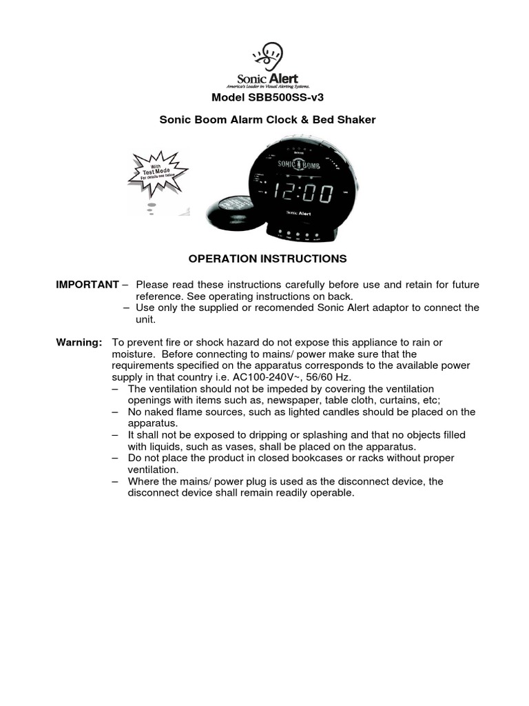 How Do You Set a Sonic Bomb Alarm Clock? Easy Steps Explained