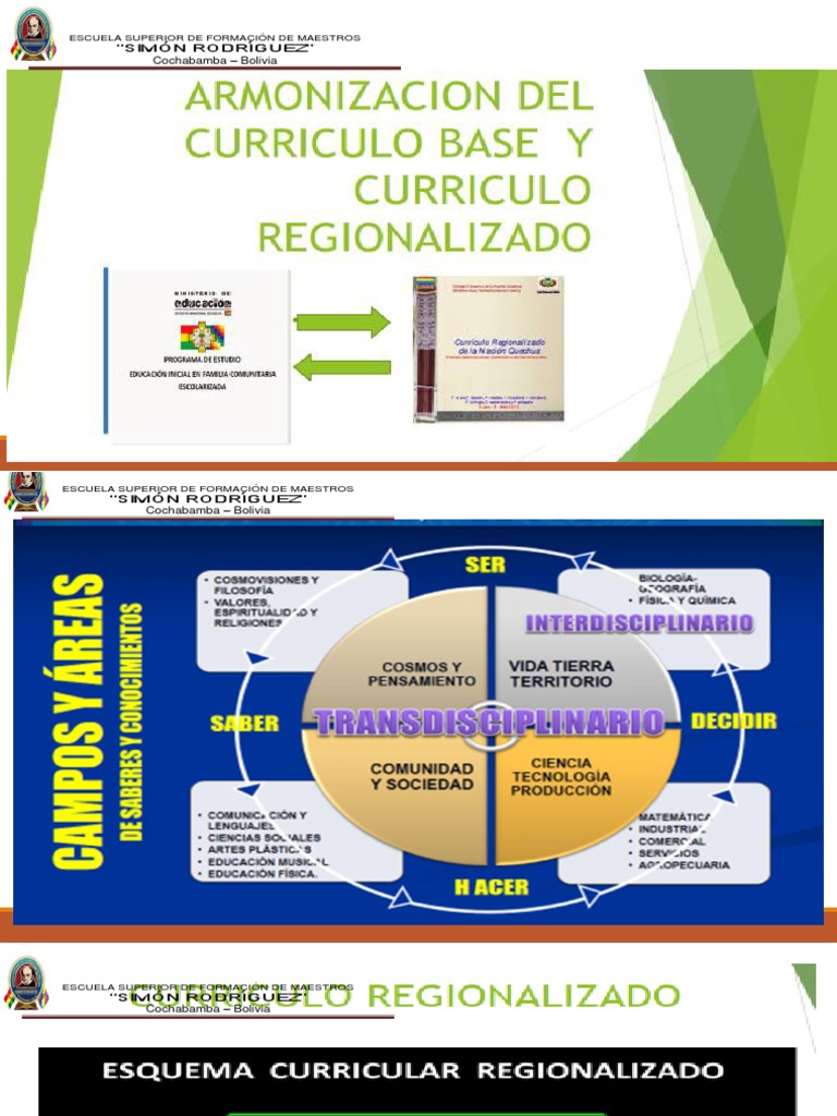 Armonización Curricular en Bolivia 2024 | PDF | Cognición | Aprendizaje