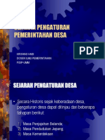 Sejarah Pengaturan Pemerintahan Desa