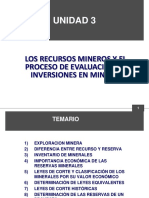 UNIDAD 3 LOS RECURSOS MINEROS Y EL PROCESO DE EVALUACIÓN DE INVERSIONES EN MINERÍA (1).ppt