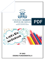 Lista materiais 9o ano ensino fundamental