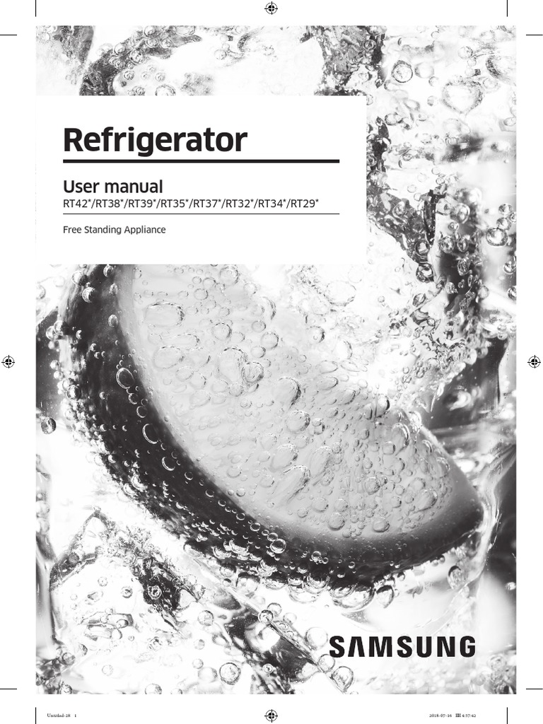 TMF RT5000K Da68-03377g-06 en | PDF | Refrigerator | Ac Power 