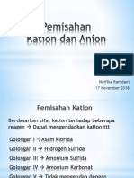 Pemisahan Kation Anion