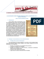 Lectura de Enseñanza de Idiomas y El Diccionario