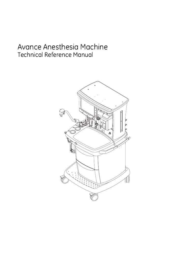 Avance Anesthesia Machine PDF | PDF | Valve | Manufactured Goods