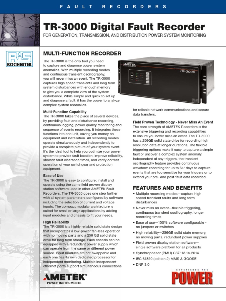 Registrador TR3000 | PDF | Hertz | Sampling (Signal Processing)