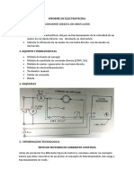 Informe de electrotecnia: Motor de corriente directa en derivacio