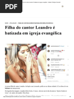 Filha do cantor Leandro é batizada em igreja evangélica - Instituto Teológico Gamaliel.pdf