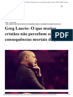 Greg Laurie - O Que Muitos Cristãos Não Percebem Sobre As Consequências Mortais Do Pecado - Instituto Teológico Gamaliel PDF