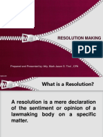 Resolution Making