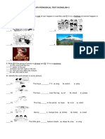 4th Periodical Test in English 3 With Tos and Post Test