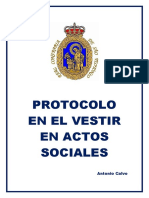 Protocolo en El Vestir en Actos Sociales