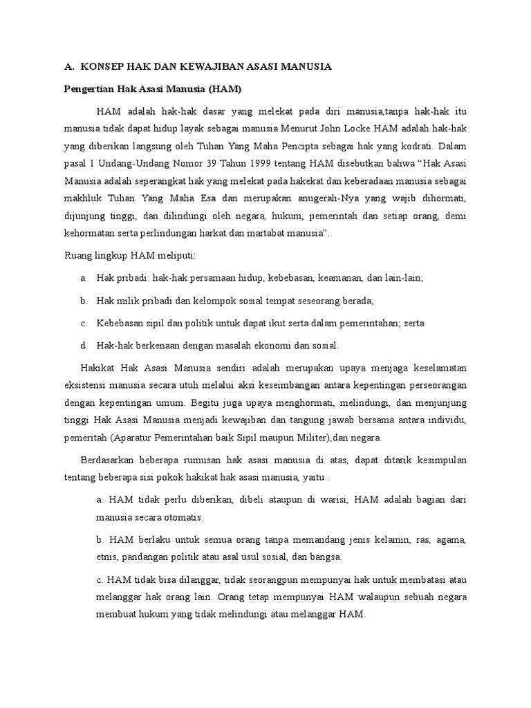342238551 Konsep Hak Dan Kewajiban Asasi Manusia