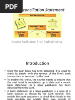 Bank Reconciliation Statement