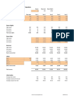 Bed and Breakfast Revenue Projection Template V 1.1