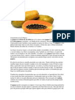 Caracteristicas de La Papaya