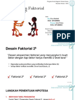 Design of Experiment Factorial 2k