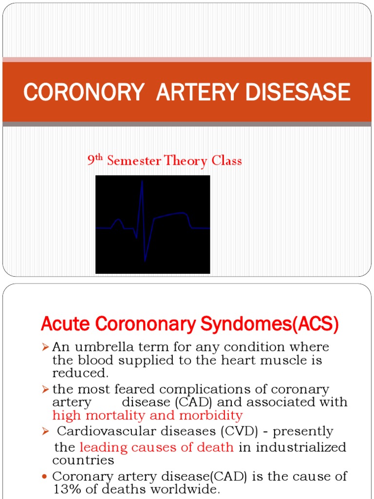 Acute Coronary Syndrome Overview | PDF | Myocardial Infarction ...