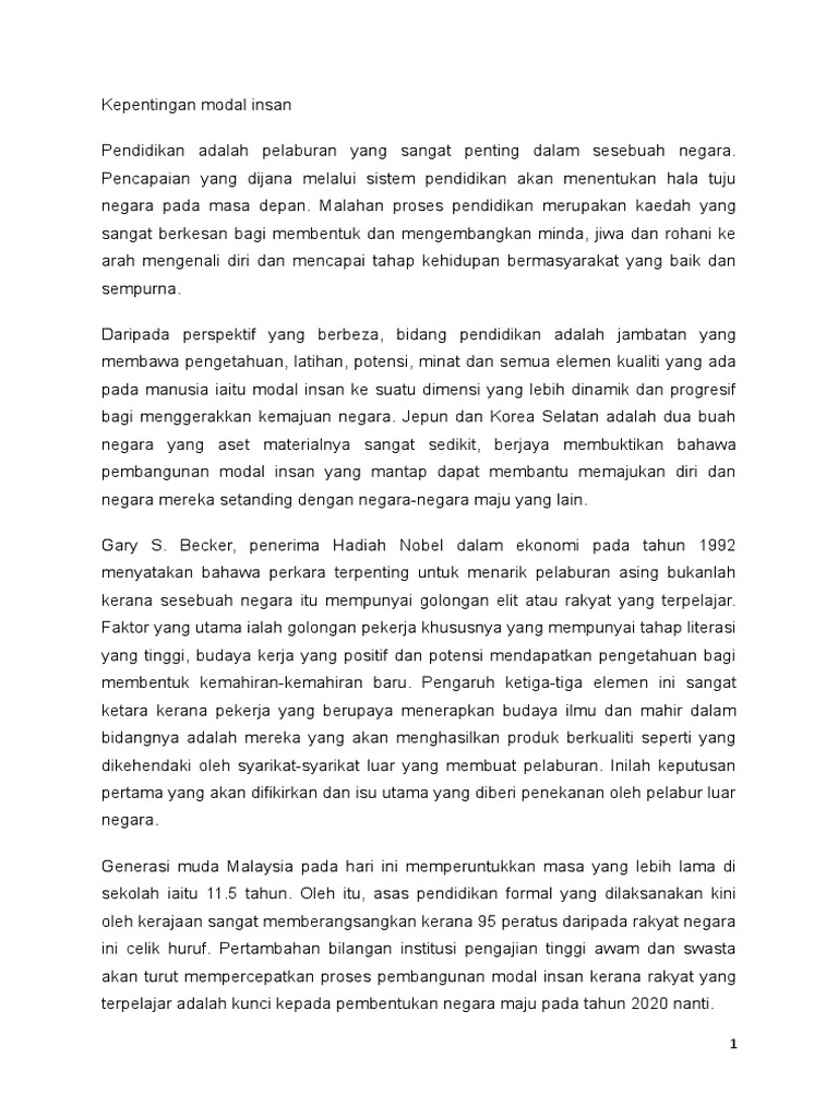 5b Kepentingan Modal Insan Pdf