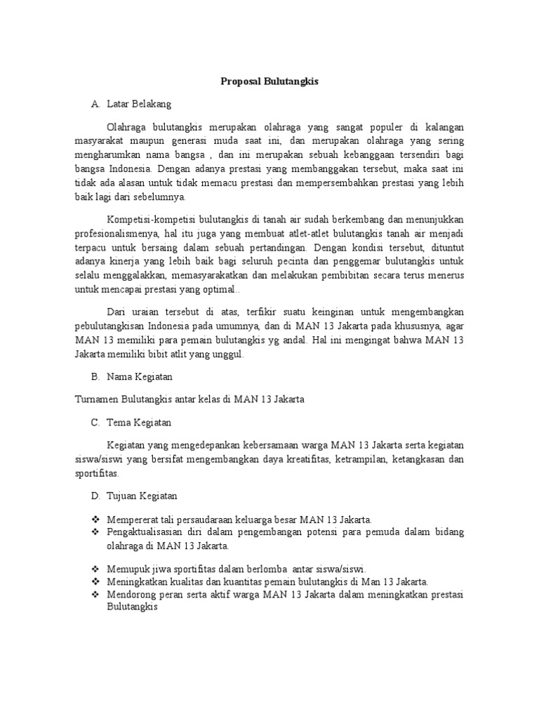Contoh Tema Kegiatan Olahraga - Contoh Resource