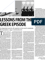 Lessons from the Greek episode: The need for fiscal prudence